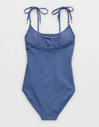 Aerie 루치 풀 커버 스쿱 원피스 수영복
