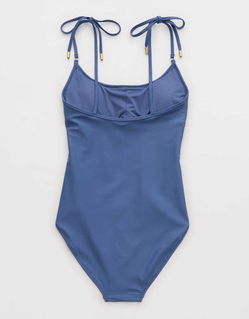 Aerie 루치 풀 커버 스쿱 원피스 수영복