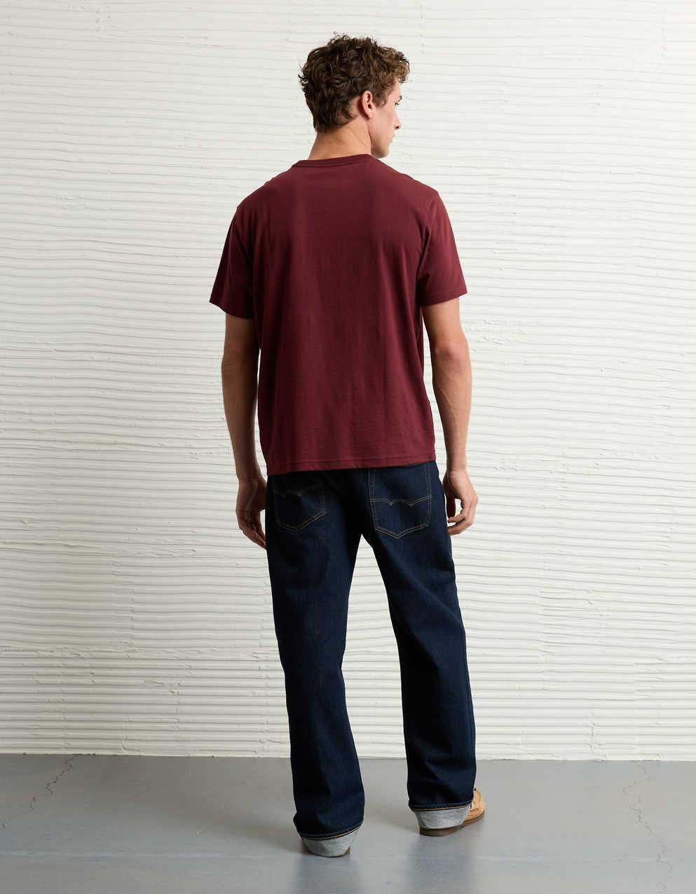 AE 라이트웨이트 아이콘 로고 그래픽 티셔츠