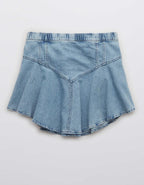 Aerie 데님 서클 미니 스커트