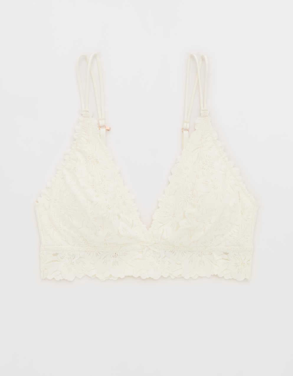 Show Off Rosey Lace Padded Plunge Bralette