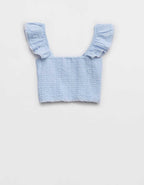 Aerie 크롭 시어서커 탱크톱