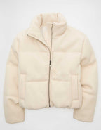 AE Cropped Sweater Puffer Jacket