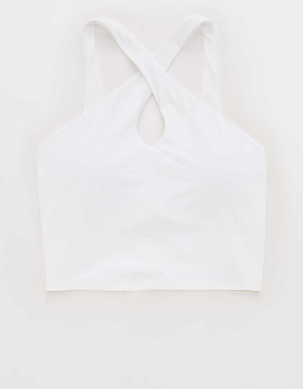 OFFLINE by Aerie Real Me 엑스트라 크로스 하이넥 스포츠 브라