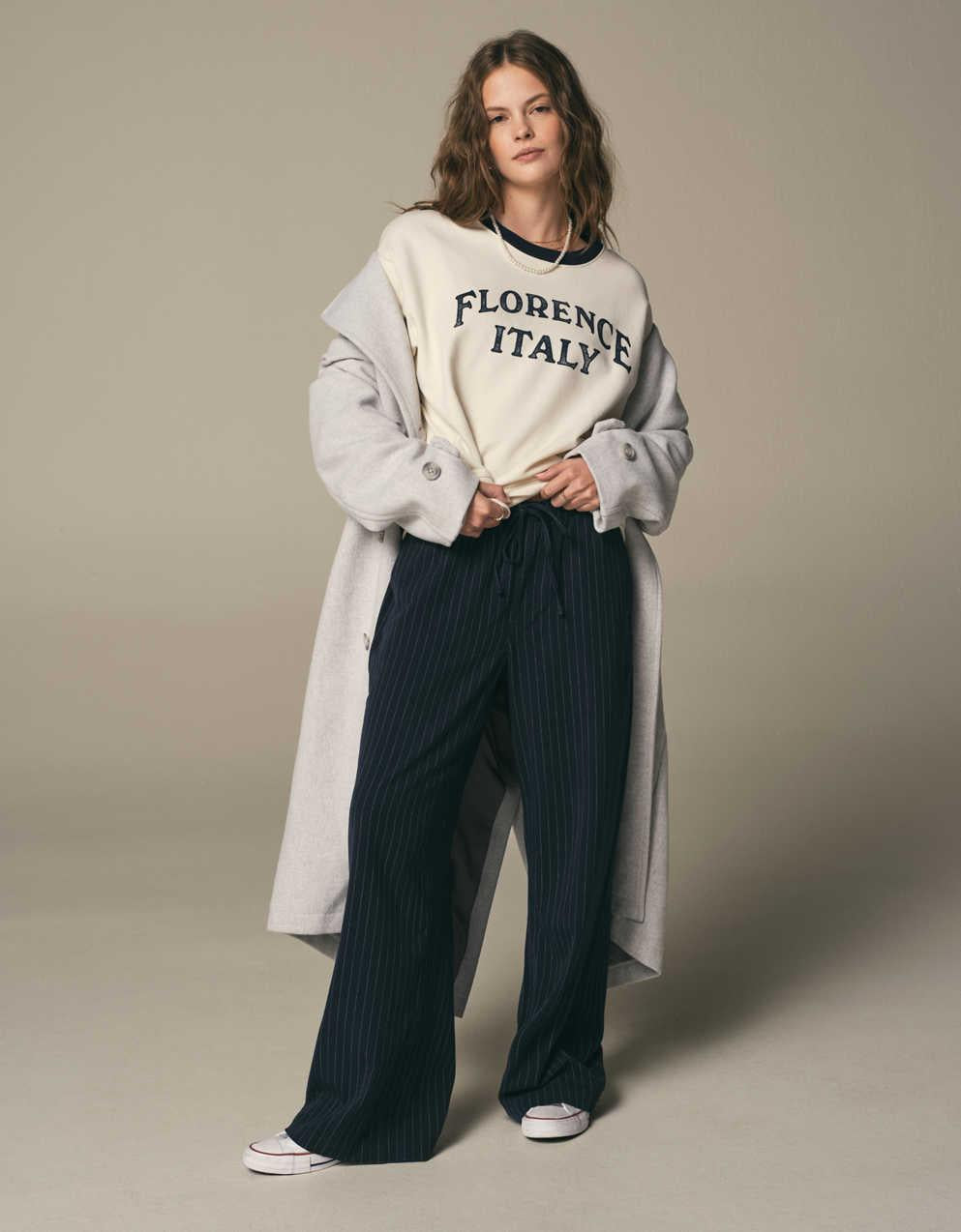 AE Low-Rise Pull-On Poppy Trouser