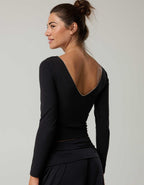 OFFLINE By Aerie Real Me XTRA Rib Open V-Neck T-Shirt