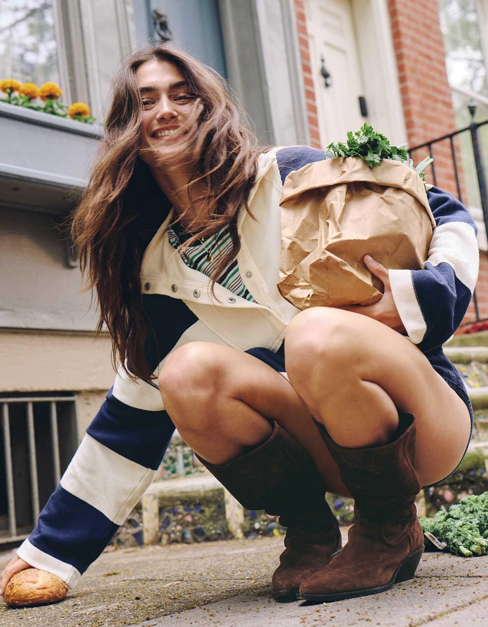 Aerie Quarter Snap Sweatshirt