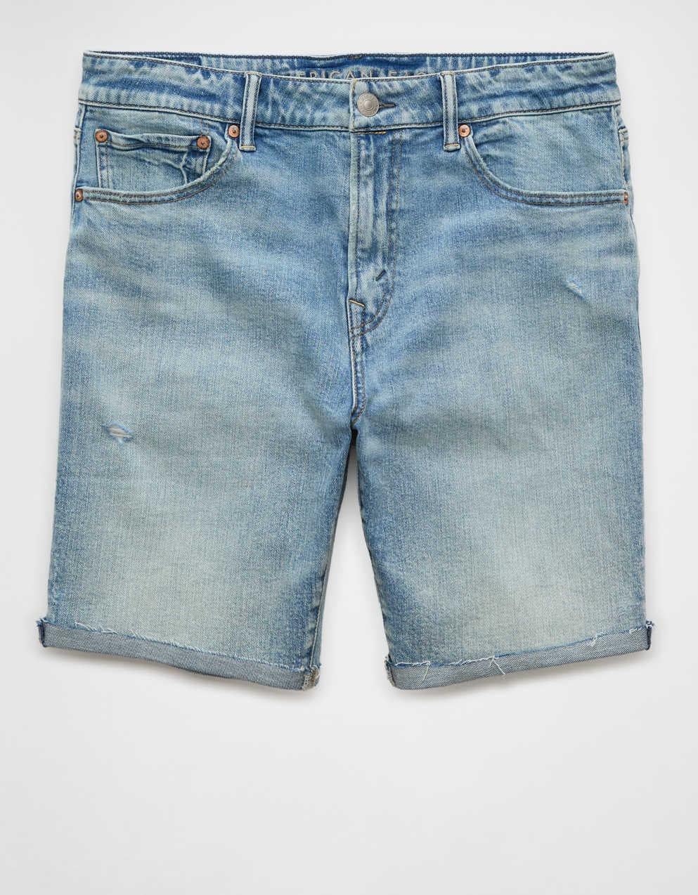 AE 9" AirFlex+ Distressed Denim Short