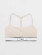 OFFLINE by Aerie The Hugger 로고 엘라스틱 스포츠 브라