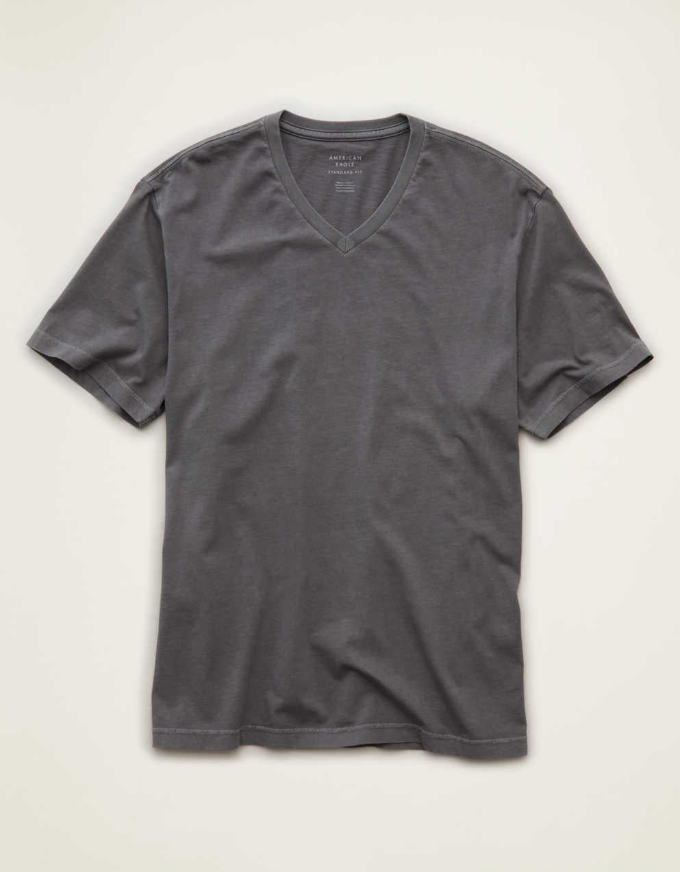 AE Standard Fit Lived-In V-Neck T-Shirt