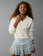 AE Cropped Polo Sweatshirt