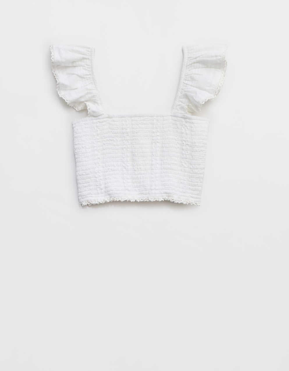 Aerie 크롭 시어서커 탱크톱