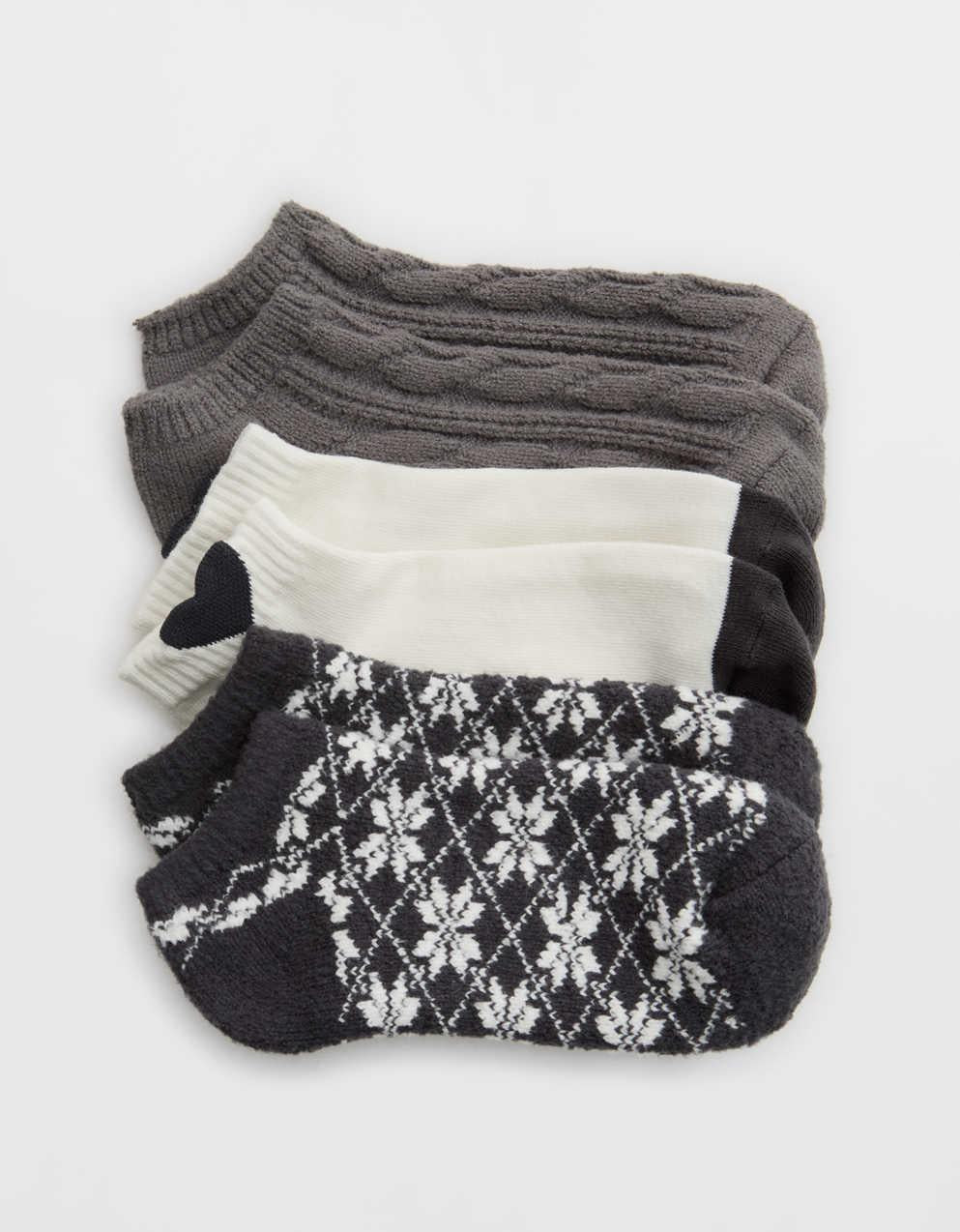 Aerie 코지 앵클 양말 3팩