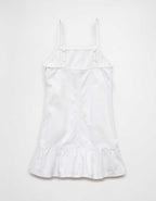 AE Denim Ruffle Mini Shift Dress
