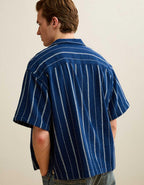 AE Relaxed Fit Camp Collar Button-Up Shirt