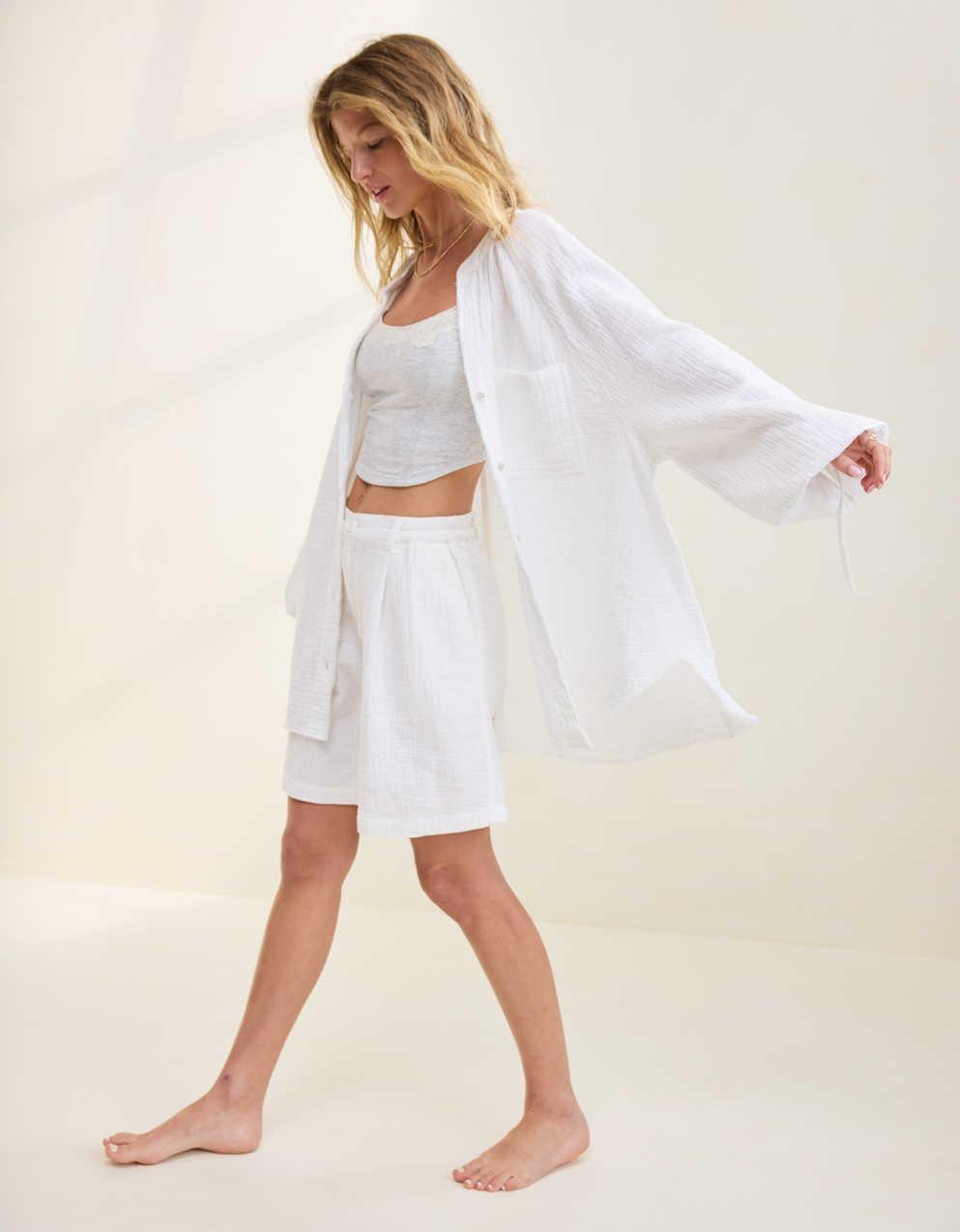 Aerie 데이브레이크 커버업 셔츠