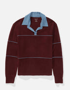 AE Long-Sleeve Oversized Polo Shirt