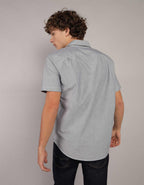 AE Short-Sleeve Slim Fit Button-Up Shirt