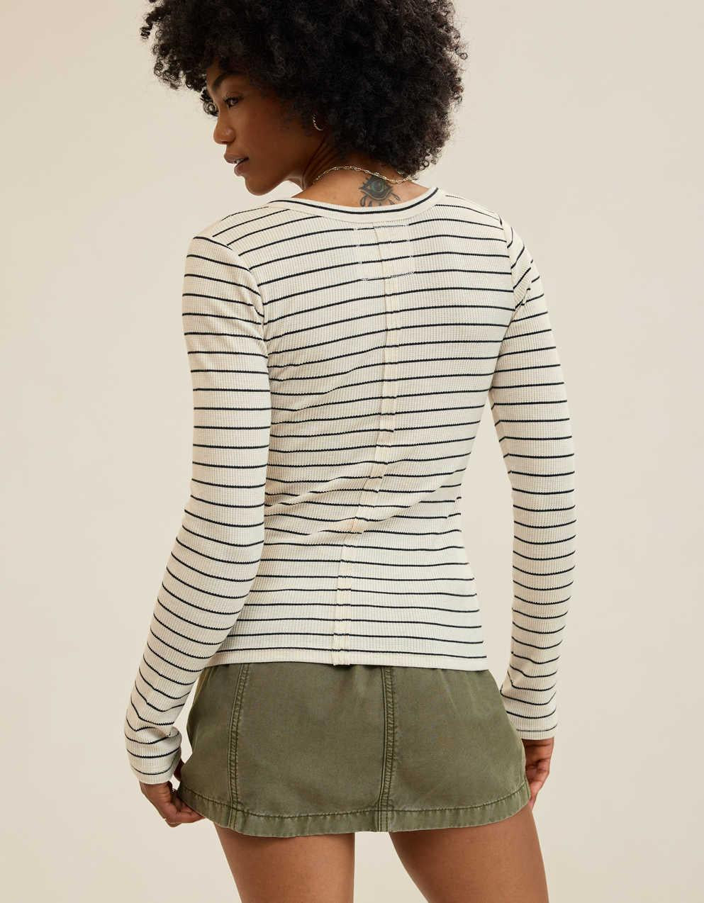 Aerie 에센셜 헨리 레이어링 티셔츠
