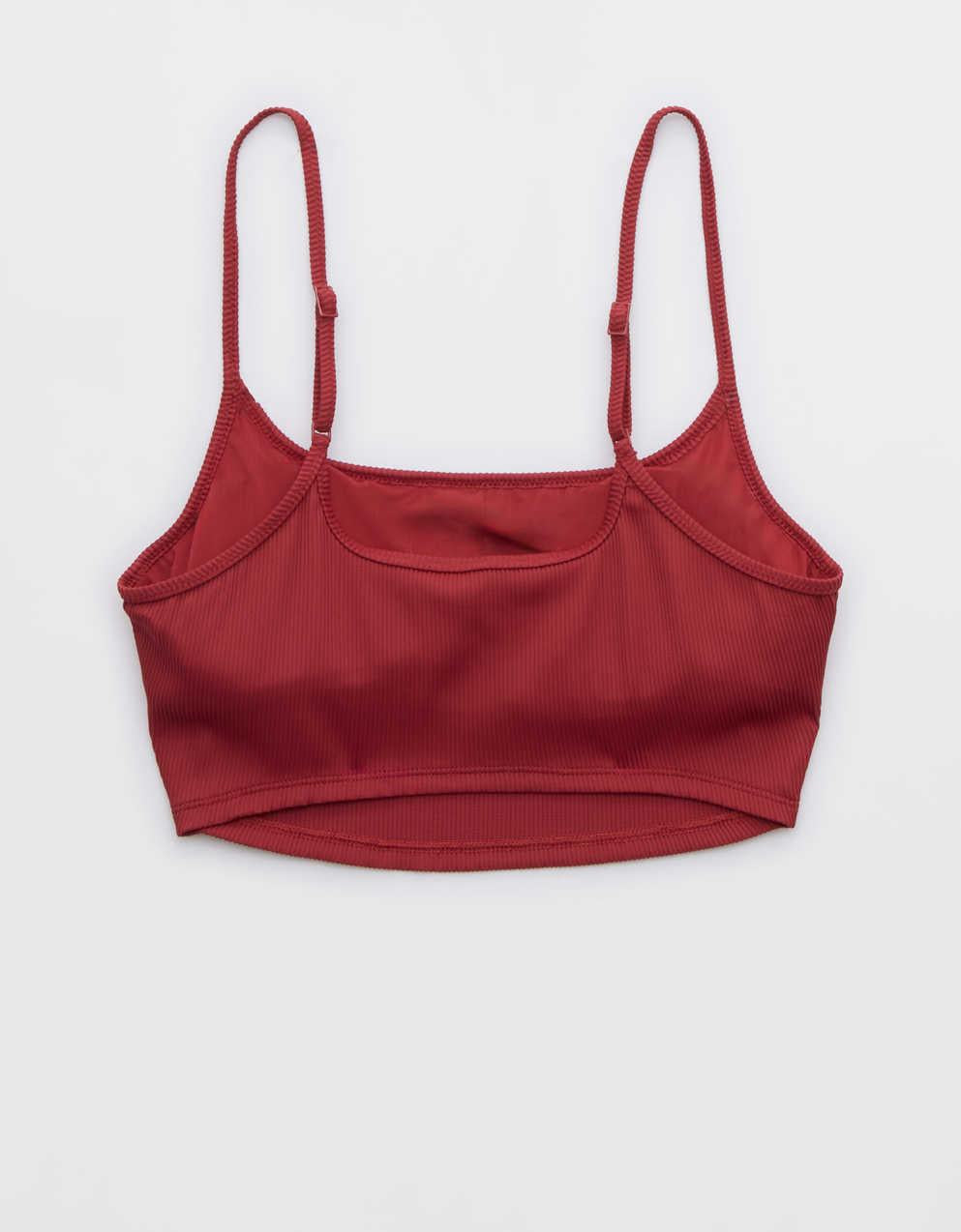 Aerie 립 스쿱 롱라인 비키니 탑