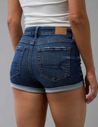 AE Next Level High-Waisted Denim Short Short