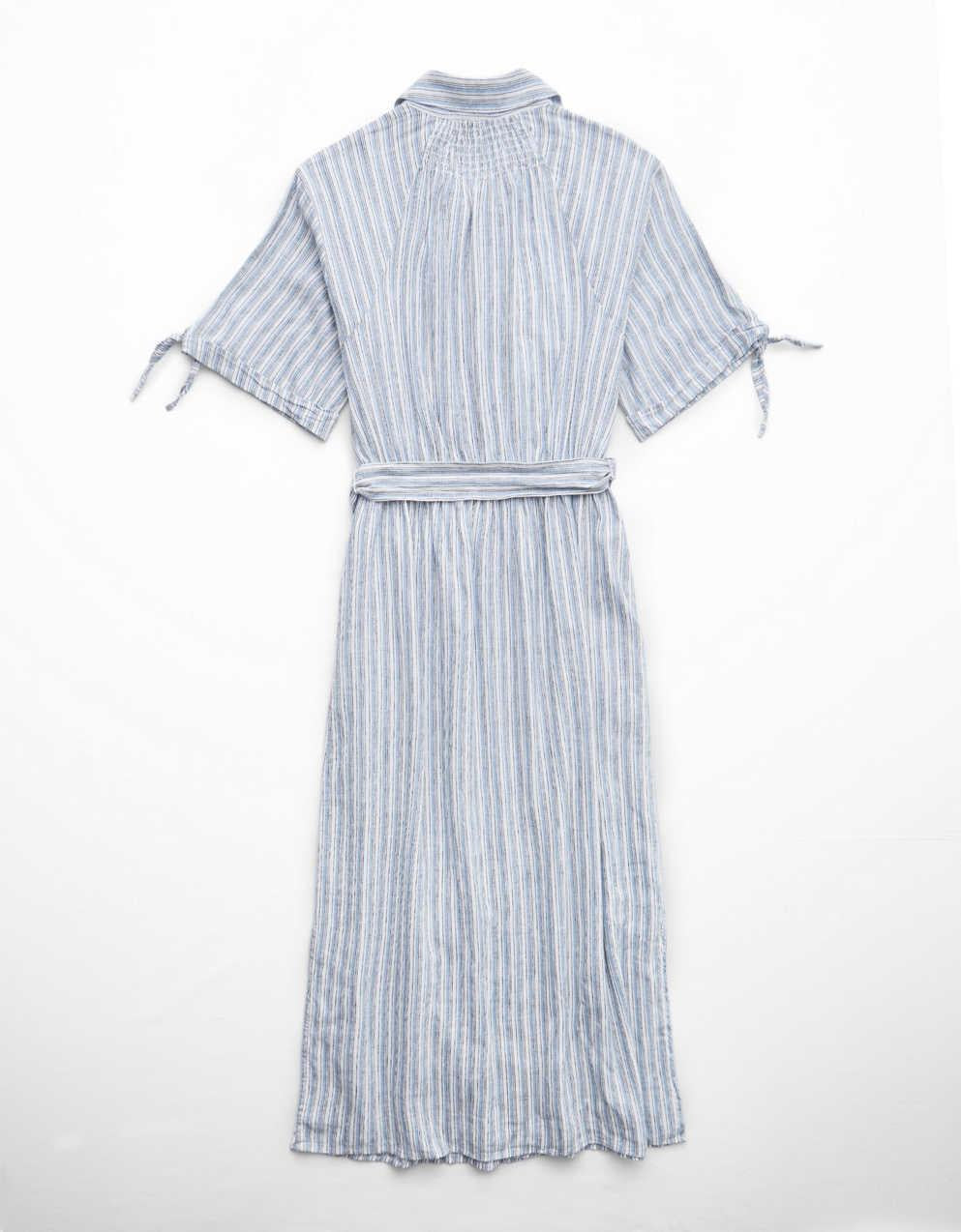 AE Linen-Blend Shirt Dress